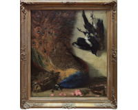Zátiší s pávem (Cikánova lovecká kořist) - 1861