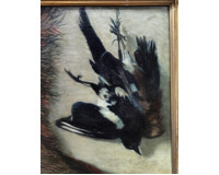 Zátiší s pávem (Cikánova lovecká kořist) - 1861