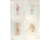 Studie postav 4x Studie postav 4x