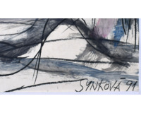 Sedící dívka - akt