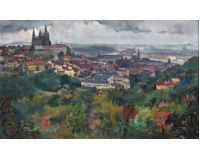 Hradčany ze Seminářské zahrady