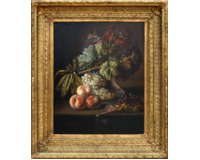 Zátiší s broskvemi a vínem Zátiší s broskvemi a vínem