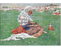 Děvče na louce - Miločanka