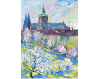 Pražský hrad z Petřína