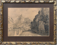 Veduta di Roma con altare della Patria