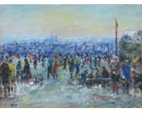 Kluziště s pohledem na Vyšehrad Kluziště s pohledem na Vyšehrad