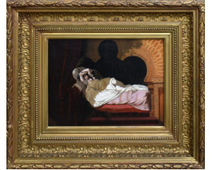 Ležící dívka v orientálním budoáru