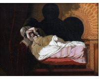 Ležící dívka v orientálním budoáru