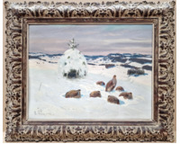 Koroptve v zimě Koroptve v zimě