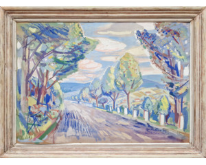 Silnice lemovaná stromy