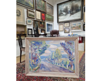 Silnice lemovaná stromy Silnice lemovaná stromy