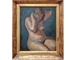 Sedící ženský akt