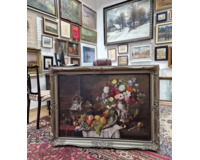 Zátiší s ovocem a květinami Zátiší s ovocem a květinami