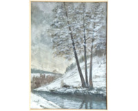 Zimní řeka Zimní řeka