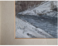 Zimní řeka Zimní řeka