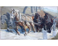 Svážení dřeva - Velký formát