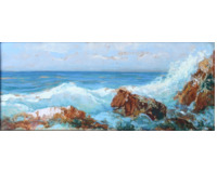 Příboj na útesech