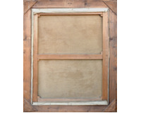 Italská krajina s cypřiši a bystřinou