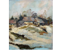 Chalupy v zimě Chalupy v zimě