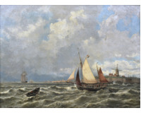 Ústí řeky u Scheveningen - velký formát