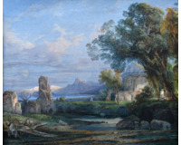 Krajina s klášterem - Roma