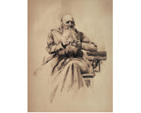 Stařec s růžencem