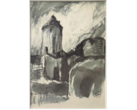 Motiv s věží - Řecko Motiv s věží - Řecko