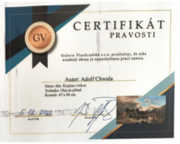 Krajina se statkem u řeky