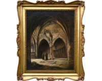 U schodiště gotického kláštera