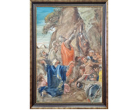 Mojžíš vyvádí žíznícímu lidu vodu Mojžíš vyvádí žíznícímu lidu vodu