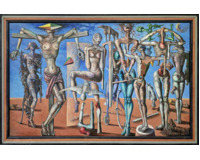 A wandering crowd