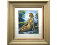 Sedící dívka
