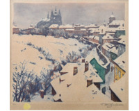 Hradčany pod sněhem