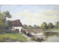 Stavení u rybníka