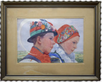 Krojovaná dívka s chlapcem