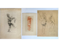 Studie postav 3x Studie postav 3x