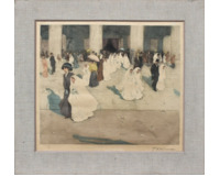 Communiantes á la Madeleine á Paris, 1909
