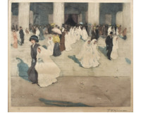 Communiantes á la Madeleine á Paris, 1909